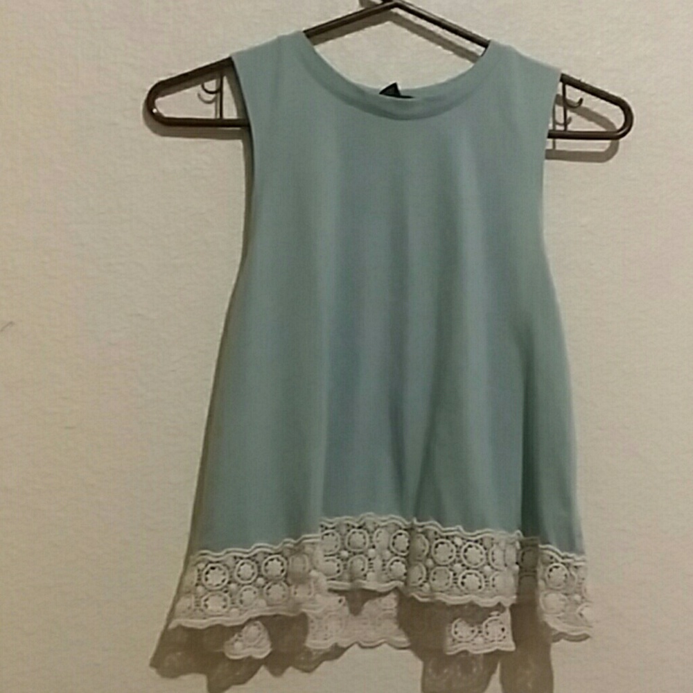 Forever 21 light blue top